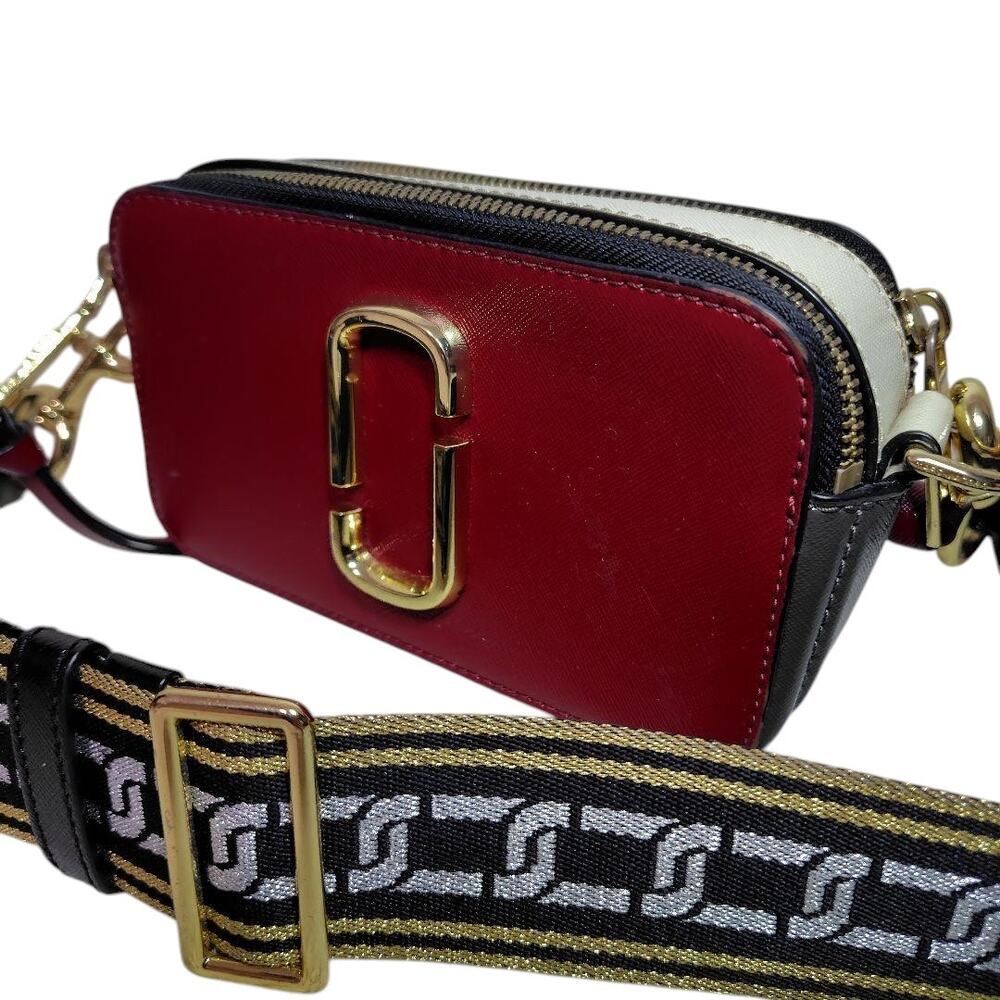Marc Jacobs The Snapshot Crossbody Bag – Red & Cream